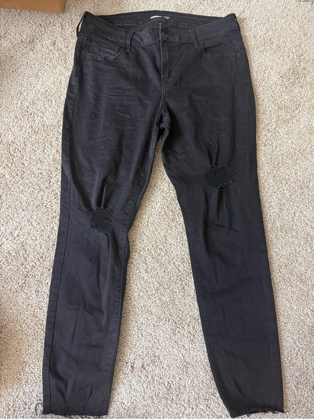 Old Navy Black Rockstar Skinny Jeans